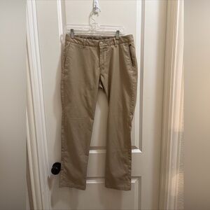 Bonobos Maide Pants Mens 30x29 Beige Polyester Golf Chino Performance Tech